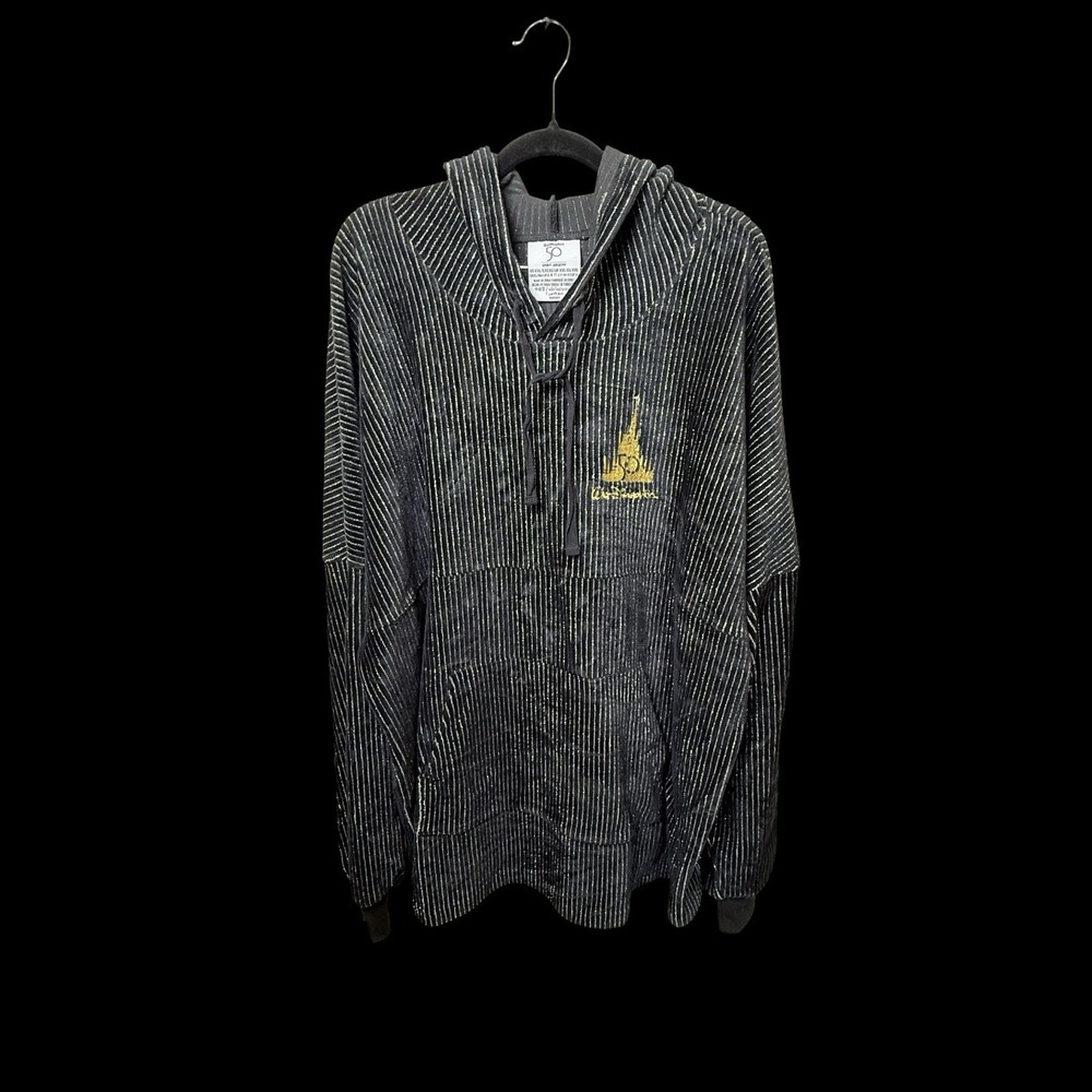 Walt Disney World 50th Anniversary Adult Spirit Jersey Hoodie XXL Black Gold
